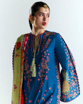 3-PC Unstitched Digital Printed Embroidered By Jugnu | DARYA